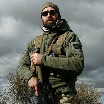 US Military Fleece Tactical Jacket Men Thermal Outdoors Polartec Warm Hooded Coat Militar Softshell Hike Viršutiniai drabužiai Armijos striukės
