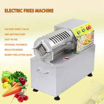 Automatinė pjaustymo mašina daržovių juostelių vaisių bulvių traškučių pjaustytuvui Prancūziškų bulvyčių pjaustyklės pjaustymo mašina