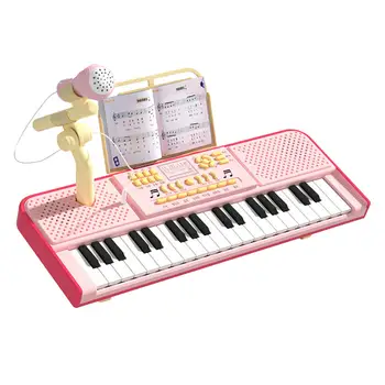 Nešiojama vaikų fortepijono klaviatūra Elektroninės klaviatūros su muzikos stovu Gimtadienio dovanos Elektroninis skaitmeninis fortepijonas mažyliams vaikams