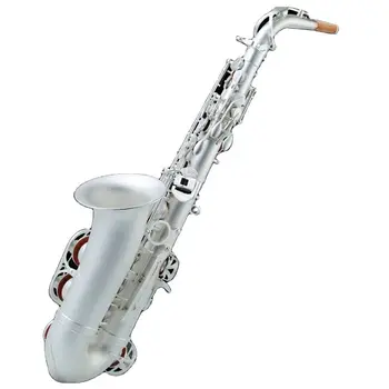 Alto E-plokščias sidabru dengtas saksofono instrumentas Y-AS-570 alto vaikų pradedančiųjų profesinio atlikimo egzaminas SAX