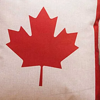 Dekoratyvinis medvilninis linas Kanados vėliavos pagalvės dėklas Pagrindinis Svetainė Lova Kėdė Sėdynė Juosmuo Mesti pagalvėlės pagalvių užvalkalai