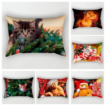 Namų rudens dekoravimas kalėdinių gyvūnų pagalvės pagalvės užvalkalas Namų dekoracijos mesti pagalvių užvalkalus 30*50 pagalvės užvalkalas 30x50 40x60