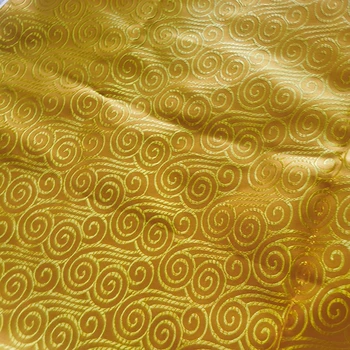 Geltonas apskritimas Brokatas Damaskas Žakardo audinio drabužiai Apmušalai Apmušalai Pagalvėlės Užuolaidos 