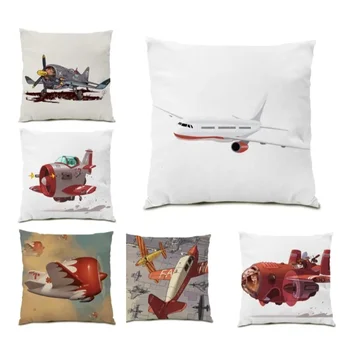 2024 Karšto išpardavimo pagalvė sofai paprastas dekoras Namų lėktuvo dažymas Lovos dekoravimo pagalvėlės užvalkalas Dvipusis pagalvės užvalkalas DE1397