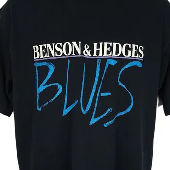 Benson Hedges Blues Marškinėliai Vintage 80s Festival St Louis Made In USA Mens Size Large