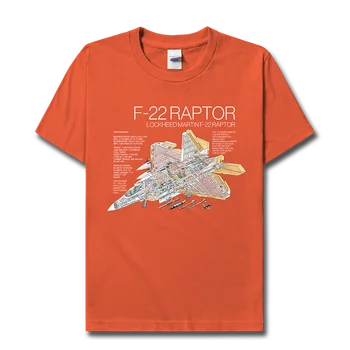 USA F22 Raptor naikintuvas America Air Force ginklų gerbėjas 100% medvilnės marginti marškinėliai trumpomis rankovėmis vyriški hipsterių vasaros laisvalaikio topai