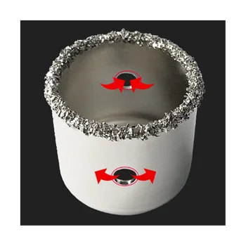 9vnt Deimantais dengtų grąžtų rinkinys Plytelių stiklo keramikos skylių pjūklo gręžimo antgaliai elektriniams įrankiams 22Mm-73Mm