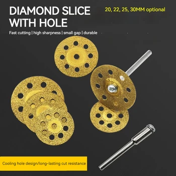 Skylės Aštuoni 10vnt pjovimo sukamojo įrankio diskas nupjautas deimantinio metalo pjūklo šlifuoklių ratai štampavimo ratų rinkinys ašmenys apskritas gręžtuvas mini mediena