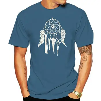 Kirpėjas Dreamcatcher marškinėliai Šukuosenų meistro dovana Kirpykla Dovana Kirpykla jaunimui Vidutinio amžiaus Vyresniojo marškinėliai