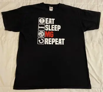Eat Sleep MG Repeat XL marškinėliai British Car Morris Garages MG Logo ilgomis rankovėmis