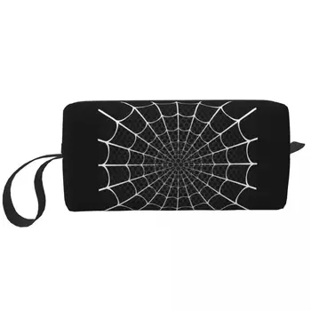 Spider Web makiažo krepšys Moterys Kelionių kosmetikos organizatorius Mielas saugojimas Tualeto reikmenų krepšiai