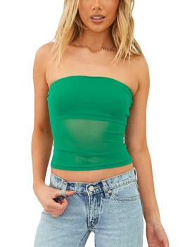 Moterys Y2K Cami Tank Top Spagečių dirželis Nėrinių apdaila Kvadratinis kaklas Berankoviai Crop Top Summer Streetwear Camisoles
