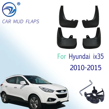 4vnt Automatiniai sparnų blyksniai Purvasaugiai Purvasaugiai Automobilių purvasaugiai Priekinės galinės purslų apsaugos Hyundai ix35 2010 2011 2012 2013 2015