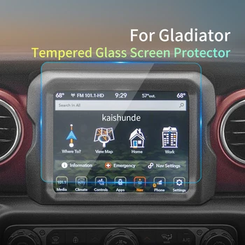 Automobilio lipduko ekrano apsauga Carplay skirtas JEEP Gladiator 2024 grūdinto stiklo apsauginės plėvelės navigacijai Automobilių automobilių priedas