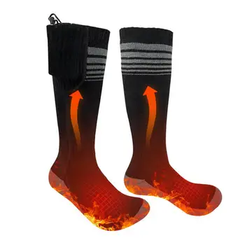 Akumuliatorinės kojinės Šildomos slidinėjimo kojinės Šiltos kojinės Baterijomis maitinamos šildymo kojinės medžioklei Žygiai pėsčiomis Kempingas Slidinėjimas
