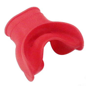 Nardymas Antros pakopos silikoniniai kandikliai Snorkelio reguliatorius Spalvingos povandeninio kvėpavimo reikmenų dalys Raudona