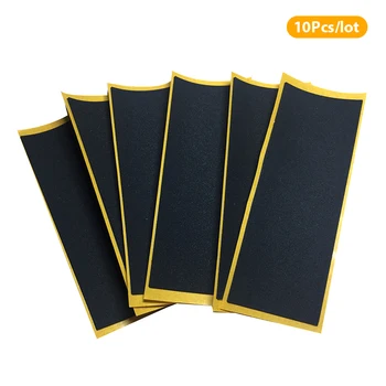 10Pcs/Set Black Fingerboard Deck Uncut Tape Lipdukai Black Foam Grip Tape lipdukai Neslystantys lipdukai 38mmx110mm