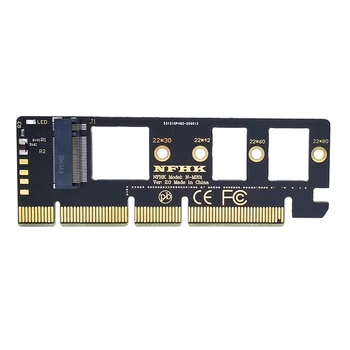 2X išplėtimo kortelė M.2 NVME SSD į PCIE 3.0 X16 / X8 / X4 darbalaukio SSD adapterio kortelės palaikymas 2230 2242 2260 2280 Dydis SSD