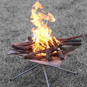 Lauko kempingas Sulankstoma ugnies duobė Sulankstomos tinklinės ugnies duobės Židinys stovyklavimui Nerūdijančio plieno kempingo ugnies duobė