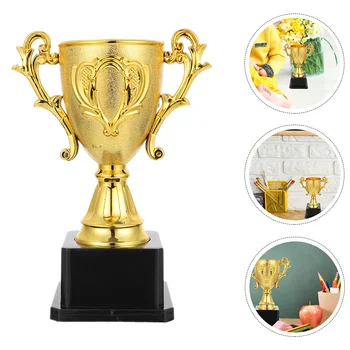 18cm Plastikinių trofėjų vaikų sporto varžybų apdovanojimas Žaislas su pagrindu mokyklos darželio čempiono taurės medaliui