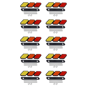 10X trijų spalvų priekinių grotelių ženklelio emblema Toyota Tacoma 4Runner Highlander RAV4