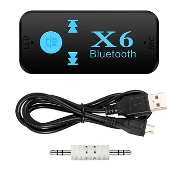 Aux Bluetooth adapteris automobiliui 3.5mm lizdas USB Bluetooth4.0 skirtas Fiat Fiorino 595 500 500S Toro Fullback Aegea