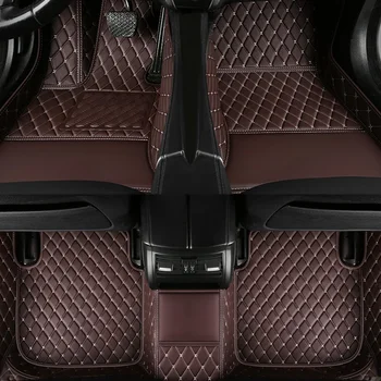 Custom automobilių grindų kilimėliai Mitsubishi Outlander 2019-2022 metai Dirbtinės odos salonas 100% tinka detalėms Automobilių aksesuarai