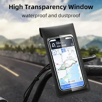 Neperšlampamas dviračio mobiliojo telefono laikiklis Palaiko universalų motociklą GPS 360 laipsnių besisukantis reguliuojamas dviračio mobiliųjų telefonų laikiklis