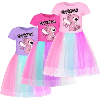 Disney dygsnio vaikiškos suknelės mergaitėms Didmeninė prekyba biriais drabužiais Mažylių suknelės Pavasario vasaros suknelė Elegantiškas mažos mergaitės kostiumas