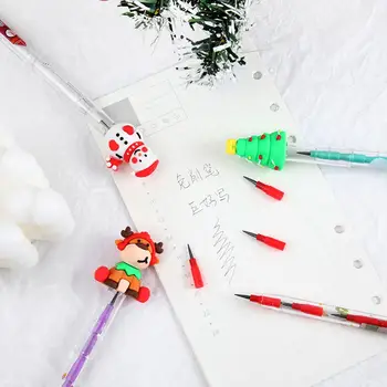 Kalėdinis mielas animacinis pieštukas Kalėdinės dovanos Mokyklos vadovas Kanceliarinės prekės Piešti pieštuką Rašymo reikmenys Animacinis filmas Erazer Mielas eskizas A5Z2