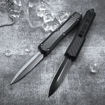 Micro OTF Tech Knife SC Ant Series D2 ašmenų aviacinis aliuminis (6061-T6) + 3K anglies pluošto rankena savigynos kišeninis peilis